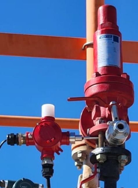 Válvula AERRE con el módulo de la Válvula Instrumentada instalado